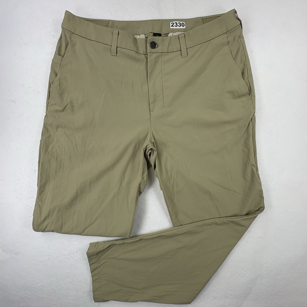 Lululemon ABC Slim Fit Golf Pants Mens 34x28 Khaki Stretch Performance Trouser